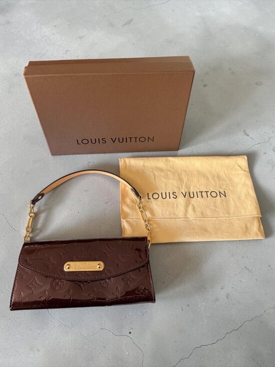 Louis Vuitton Handbags - Louis Vuitton Sunset Boulevard Monogram Vernis Shoulder Bag | Amarante